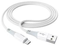 Кабель USB HOCO X70 Ferry USB - MicroUSB, 2.4А, 1 м, белый