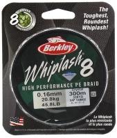 Плетеная леска Berkley Whiplash 8 Полупрозрачная 0,16 мм. 20,8 кг. Crystal 300 м. (1446632)