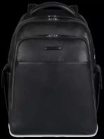 Рюкзак планшет PIQUADRO, фактура матовая, зернистая, черный