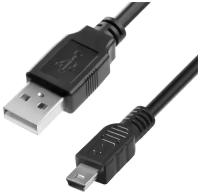 Дата кабель USB / MiniUSB 0.5м для зарядки и передачи данных GCR 28/28AWG двойное экранирование армированный морозостойкий