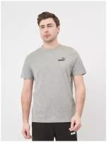 Футболка, PUMA ESS Small Logo Tee, Мужская, размер S; Medium Gray Heather