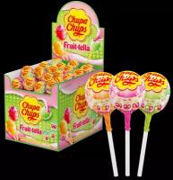 Карамель Chupa Chups Fruit-Tella ассорти, 1.19 кг, 70 шт. в уп., 70 уп