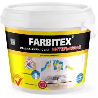 Краска Farbitex интерьерная, 1,1 кг