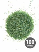 Бисер оптом, 100 гр. Зеленый перламутровый (167В), размер 12