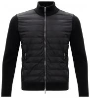 куртка Principe di Bologna демисезонная, силуэт прямой, карманы, подкладка, размер 58, черный