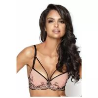 Бюстгальтер MAT lingerie Nikita, размер 80B, пудровый розовый/черный