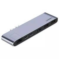 UGREEN. USB концентратор для MacBook (хаб), 2 x USB 3.0, HDMI, RJ45, Thunder Bolt 3 (50984)