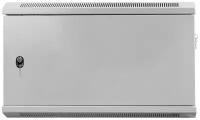 Телекоммуникационный шкаф настенный 19 дюймов 6u 600х350 cерый металл: 19box-6U 60/35GM