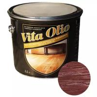 Масло-воск Живая краска VITA OLIO для паркета, лестниц и мебели, махагон, 2.5 л