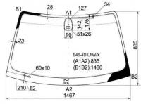 Стекло Лобовое + Дд Bmw 3-Series E46 4/5d 98-05 XYG арт. E46-4D LFW/X