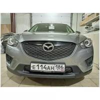 Утеплитель решетки радиатора зимний для Mazda CX-5 2011- с рисунком соты