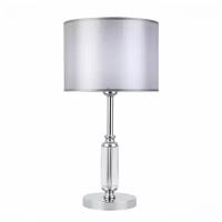 Лампа декоративная Evoluce Snere SLE107204-01, E14, 40 Вт, цвет арматуры: серебристый, цвет плафона/абажура: серый