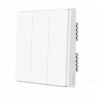 Умный выключатель Xiaomi Aqara Smart Wall Switch D1 (Тройной без нулевой линии) White (QBKG25LM)