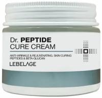 Крем для лица омолаживающий с пептидами Lebelage Dr. Peptide Cure Cream, 70 мл