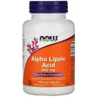 NOW Alpha Lipoic Acid, Альфа-Липоевая Кислота 250 мг - 120 капсул