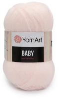 Пряжа Yarnart Baby бледно-розовый (853), 100%акрил, 150м, 50г, 5шт
