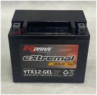 Мото батарея RDRIVE GOLD YTX12-GEL