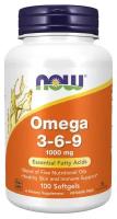 Омега 3-6-9 NOW Omega 3-6-9 1000 mg - 100 Softgels