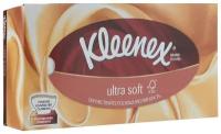 Салфетки Kleenex Ultra soft в картонной коробке, 56 листов, 1 пачка, коричневый