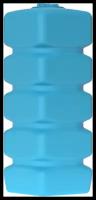 АКВАТЕК Бак для воды QUADRO W 1000 синий (штуцеры, поплавок) вертикальный