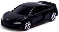 Металлический транспорт Автоград Машина металлическая AUDI R8 COUPE, 1:64, цвет черный матовый