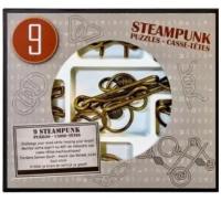 Металлические головоломки Steampunk Puzzles set серый 9 шт