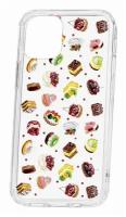 Чехол для iPhone 12 mini Kruche Print Cake, противоударная пластиковая накладка с рисунком, защитный силиконовый бампер с принтом и защитой камеры