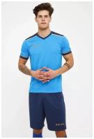 Футбольная форма KELME Short sleeve Segovia set голубая/синяя, размер XS