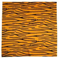 Лоскут для рукоделия Страна Карнавалия, 53х53 см, мех тигровый яркий на трикотажной основе