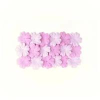 Набор цветочков из шелковичной бумаги ScrapBerry's - Светло-розовый и розовый 20шт