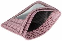 Картхолдер, розовый Sergio Belotti 7302 croco pink