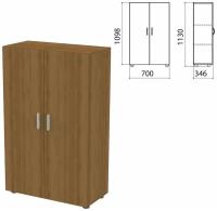 Шкаф закрытый «Канц», 700×350×1130 мм, цвет орех пирамидальный (комплект)