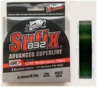 Шнур Sufix ADVANCED Superline 832 диам. 0.13 мм (120 м, зеленый, 8.2 кг)