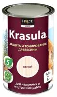 Krasula 0,9л белый, Защитно-декоративный состав для дерева и древесины Красула, пропитка, лазурь