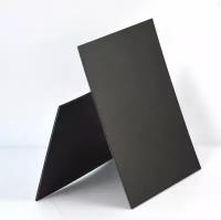 Листовой ПВХ пластик черный 3 мм, формата А3 для моделирования и творчества