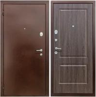 Дверь входная металлическая DIVA 510 2050х960 Левая Антик медь-Дуб фил шок, тепло-шумоизоляция, антикоррозийная защита для квартиры и дома