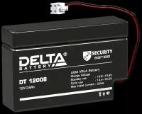 Аккумулятор DELTA DT-12008 (12В, 0.8Ач / 12V, 0.8 Ah / вывод T13) Для слаботочных систем