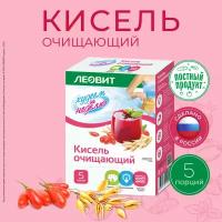 Леовит Кисель Очищающий. 5 пакетов по 20 г. Упаковка 100 г