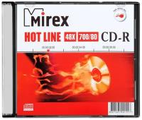 Диск Mirex CD-R 700Mb HOTLINE 48X slim box