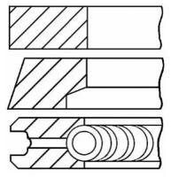 Кольца, Комплект На 1Цил. D82x1.2x1.2x2 +0.4 1Рем. Alfa Romeo 1.6/1.8 Ts, Fiat/Lancia 1.8/2.0 16/20V Goetze арт. 08-118006-00
