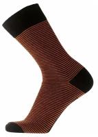 Носки Pantelemone, 2 уп., размер 27(41-43), оранжевый, черный