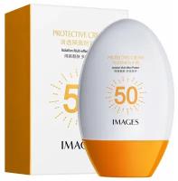 Солнцезащитный отбеливающий крем Protective Cream SPF50 (UVA+UVB) глубокое увлажнение и защита кожи от солнечных лучей 45 мл