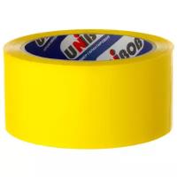 Клейкая лента упаковочная Unibob, 48мм*66м, 45мкм, желтая (арт. 285020)