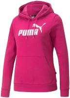 Толстовка, PUMA ESS Logo Hoodie, Женская, размер L; Festival Fuchsia