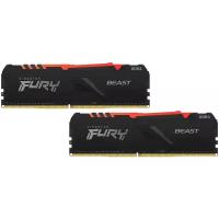 Оперативная память Kingston FURY Beast RGB 32 ГБ DDR4 DIMM CL16 KF432C16BB1AK2/32