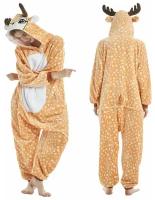 Костюм-пижама Кигуруми (Kigurumi) для взрослых Оленёнок Бемби (размер S, рост 145-155)