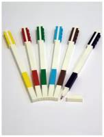Набор гелевых ручек LEGO (6 шт. в прозрачной упаковке, цвета: красный, желтый, зеленый, голубой, коричневый, черный) 52650N6-5