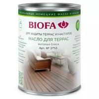 Масло для террас Biofa 3753 (Биофа 3753) / 1 л / Бесцветное