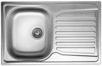 Врезная кухонная мойка 78х49см, UKINOX Comfort COP780.490 -GT8K 2L, полированное серебристый