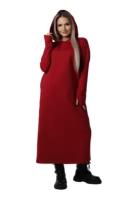 Платье Elena Tex, размер 60, бордовый